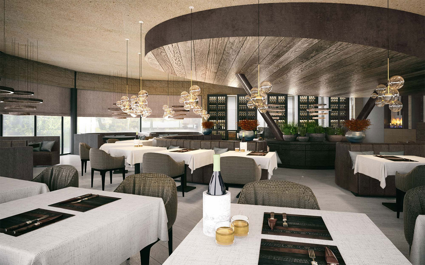 增強(qiáng)高端高爾夫俱樂部體驗(yàn)的室內(nèi)設(shè)計(jì)